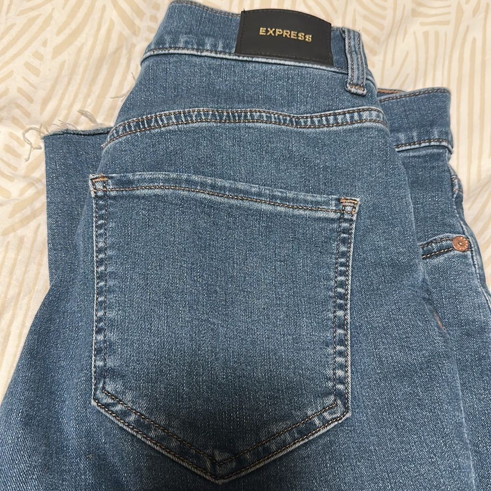 Express high waisted skinny jeans